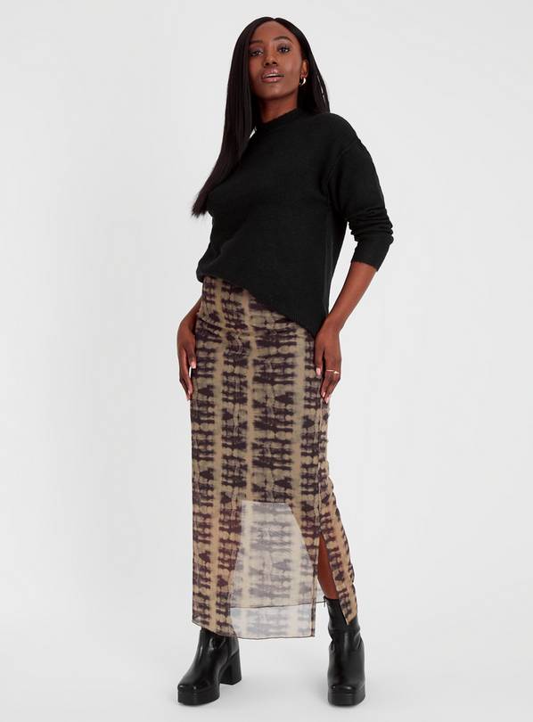 Leopard print midi 2025 skirt size 20